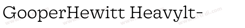GooperHewitt Heavylt字体转换